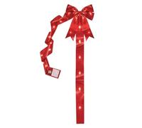 Christmas Bow Topper,Large Led Ribbon for Mantel Tree,Self-Adhesive Decor