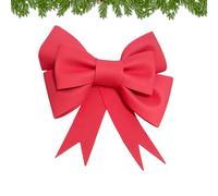 Christmas Bows - Christmas Bow, 50×60cm Large Ribbon Holiday Decoration, Year of The Horse Ceremony Bow | Larger Ornament Tie Bows For Wrapping For Home Outdoor Farmhouse Wall Indoor Crafts