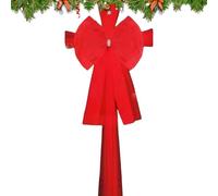 Christmas Bows Decor - Holiday Ribbon Bows for Tree Wreaths Gift Wrapping | Decorative Fabric with Glitter Finish, Easy to, Festive Accents for Home, Office, and Party 23.62x31.5 in