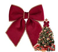 Christmas Bows, Seasonal Decorative Festive Bows Holiday Decorating, Large Ribbon Acents Wreaths, Doors, Walls, Stairs, Fireplace Mantels, Home, Office, Party and Wedding Use, Adding Classic