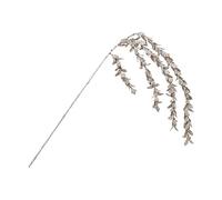 Christmas Branches, Leaves for Ornaments, Forked Branches Stem Pendant, Decorative Christmas Tree Picks, Glitter Leaves and Forked Branches for Unique Christmas Tree Ornaments
