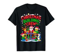 Christmas Building Crew Costume Master Builder Block Xmas Camiseta