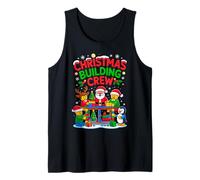 Christmas Building Crew Costume Master Builder Block Xmas Camiseta sin Mangas