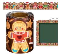 Christmas Bulletin Board Border Roll - Holiday Classroom Decoration | 33ft Festive Chalkboard Trim for School Office Church Library Nursery Birthday and Event Displays