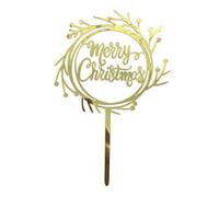 Christmas Cake Topper - Acrylic Holiday Decoration | Merry Christmas