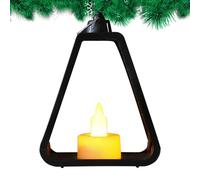 Christmas Candle LED Lantern - Decorative Garden Light for Home, Charming Tables with Warm Glow Function, Holiday Lantern for Yard Windowsill Living Room, 3.94x2.09x5.12 in