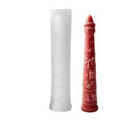 Christmas Candle Mold, 3D Santa Casting Mold, Handmade Pillar Mould