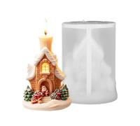 Christmas Candle Mold - 3D Silicone Cottage DIY Craft Mold