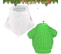 Christmas Candle Mold Christmas Hat - Molde de silicona para moldes de Navidad, diseño Hazelnut Candle Mold Sweater Candle Making Molds Easy Release Candle Mold for Family, Friends, and Holiday