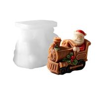 Christmas Candle Mold, Train Shape Candle Making Mould, DIY Resin Craft