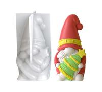 Christmas Candle Molds - Gnome Tree Mold for DIY Crafts | Food Grade Silicone with Flexible Design, Wax Clay Plaster Epoxy, Resin Soap Mold for Candle Making Aromatherapy Art Projects