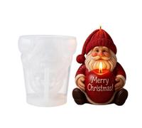 Christmas Candle Molds - Nonstick Funny Santa DIY Craft Supplies