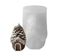 Christmas Candle Molds - Pine Cone House Silicone Moulds | Craft Molds for Epoxy, Plaster, Cement, Holiday Home Decor, Party Planners, Art Teachers, Workshops, Enthusiasts, Weekend Activities