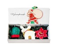 Christmas Candle | Soy Wax Aromatherapy Set, Christmas Handmade Scented Candle, Long Lasting Burn Scented Candles | Soy Wax Candles For Men Friends Family Home Party Birthday Festival Wedding