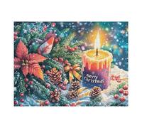 Christmas Candlelight Puzzle 500 Piezas EduGatoivo 3D Familiar Rompecabezas para Familia Desafío Intelectual DIY Creativo Decoración Hogar 500 PCS