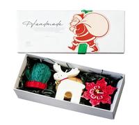 Christmas Candles - Juego de velas de cera de soja hechas a mano | Long Lasting Burn Time Christmas Soy Candles,for Men Family Home Party Wedding Festival