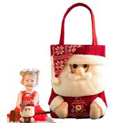 Christmas Candy Bags, Santa Design Tote, Multifunctional Bags, Holiday Bags Christmas Parties Decor Christmas Presents Tote, Santa Bag For Candies, Chocolates, Toys, Birthdays