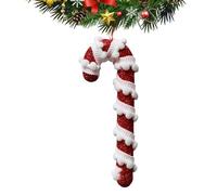 Christmas Candy Cane - Red & White, Picks Candy, colgante de Navidad | de Dulces para Tops de Punta Interior y Exterior, Casa, Ventana, Pared