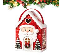 Christmas Candy Chocolate Container Bags With Handle | Cookie Box | Dessert Box For Party Halloween Birthday Easter Valentines Christmas Candy College School Office Movie