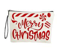 Christmas Candy Cosmetiketui,Candy Cosmetiketui für Weihnachten | Reise-Kulturbeutel,geräumige Make-up Organizer-Tasche Outdoor-Make-up Geldbörse mit Tragegurt, wasserdicht für Urlaubsreise, b, ver