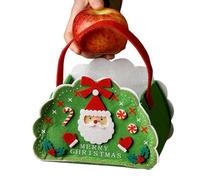 Christmas Candy Holder, FeltBag, HolidayTreat Bags, Decorative Table Ornament Bags, Handheld Christmas Candy Bag, Winter Goodie Bag for Kids, CutePackaging,