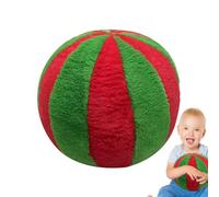 Christmas Candy Pillows, Cute Round Throw Cushion 12.6 Inches, 3D Decorative Holiday Plush Pillow, Soft Winter Accent for Sofa Bed Chair, Kids Birthday Festive Decor, Christmas Home Decoration