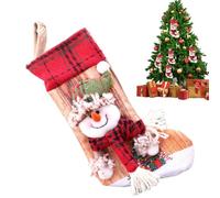 Christmas Candy Pouch Bags, Cute Cartoon Stockings for Dinner Tables, Fireplace Stockings, Christmas Wrapping Bags for Winter Holiday Dinner Table Fireplace Stockings