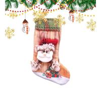 Christmas Candy Pouch Bags, Cute Cartoon Stockings for Dinner Tables, Fireplace Stockings, Christmas Wrapping Bags for Winter Holiday Dinner Table Fireplace Stockings
