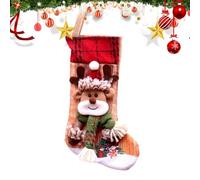 Christmas Candy Pouch Bags, Cute Cartoon Stockings for Dinner Tables, Fireplace Stockings, Christmas Wrapping Bags for Winter Holiday Dinner Table Fireplace Stockings