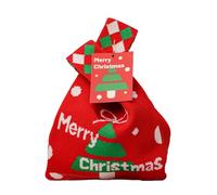 Christmas Candy Pouch | Small Treat Bags | Holiday Candy Baskets | Cloth Treat Pouch | Christmas Basket Handle | Small Christmas Baskets for Candy Spreads Warmth Blessing 9.06x5.71 Inches