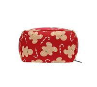 Christmas Candy Sugar Sweet Makeup Bag Organizador portátil Bolsa de cosméticos para Estuche de Maquillaje de Viaje, Regalos, Neceser de Uso Diario para niñas y Mujeres