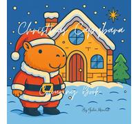 Christmas capybara Colouring book