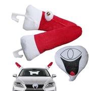 Christmas Car Decor | Reindeer Christmas Plush Decor | Fun Smile Face Decor Accessories for Holiday Indoor Outdoor Door Kitchen Classroom Offices Fridge Garage Parties