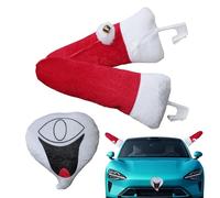 Christmas Car Decorations - Holiday Vehicle Accessories For Rear Window, Roof, And Dashboard | Santa Claus, Reindeer, Snowflake Stickers & Festive Car Decals For Xmas