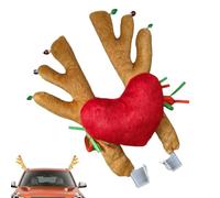 Christmas Car Reindeer Antler Kit Festive Vehicle Exterior Decoration | Festive Antler And Reindeer Styling Adds Holiday Character To Cars, Trucks And SUVs For Seasonal Outdoor Celebrations