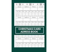 Christmas Card Address Book: Wonderful Organize Your Holiday Mailing List for Years: Track Sent & Received Cards, Addresses, Gift List & More