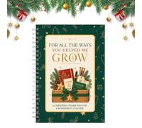 Christmas Card Holder Book - Holiday Card Keepers Album For Photo | Versatile DIY booklet album holds greeting cards, photos, cash, and stocking stuffers for family gatherings