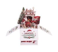 Christmas Card - Letter Box Cardboard Boxes for Gift | 3d Holiday Card Collection for Family, Friends, Home, Indoor and Outdoor Gatherings, Seasonal Greetings, Christmas Celebration, Holiday Decor
