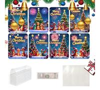 Christmas Card Money Holders - 8 Piezas Christmas Tree Decorations Cash