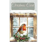Christmas Card Record Book: Easily Track Names, Addresses, Emails, Phone Numbers, and Business Contacts-Keep Notes, Record Sent and Received Cards, ... Organized for the Holidays. ( Robin Design )