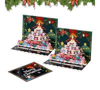 Christmas Card - Tarjetas Regalo Divertidas - Tarjetas De Navidad 3D Con Sobres - Para Familia Amigos Y Parientes Hombre Mujer Abuelos Esposos E Hijos