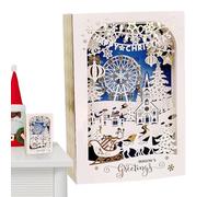 Christmas Cards, Creative Christmas Greeting Cards with Elements, Christmas Blessing Cards for Sending Holiday Greetings, Fun and Artistic Note Cards for Christmas Activities and Celebrations