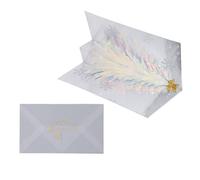Christmas Cards Glitter Tree Embossed 3D Design Foil Stamping Popup Holiday Card for Festive Decor (Azul)