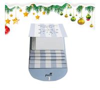 Christmas Cards Holder - 12 Inches Pull-Out Waterfall Booklet for Holiday Greeting Display, Party Organization with Easy Access, Card Storage for Birthday School Parties Celebration, Red Green
