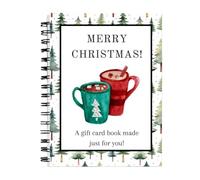 Christmas Cards Keeper, Hardcover Log Journal for Seasonal Messages, Gift Tracking with Decorative Layout, Coworkers Colleagues for Neighbors, Classroom, Gathering and Celebration, 7.09x5.12 Inches