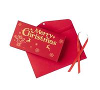 Christmas Cash Envelope, 6.69 Inch Reusable Holiday Money Holder for Gift Giving Fun, Creative Festive Design with Sturdy Paper Construction, Stocking Stuffer for Lovers Kids Girls Boys