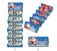 Christmas Cash Gift Envelope, Christmas Money Holders, DIY Cash Gift Card Holders Xmas With 10 Slots, Money Envelope for Men Women Kids, Creative Holiday Surprise Cash Envelopes (Style-K,10PCS)