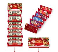 Christmas Cash Gift Envelope, Christmas Money Holders, DIY Cash Gift Card Holders Xmas With 10 Slots, Money Envelope for Men Women Kids, Creative Holiday Surprise Cash Envelopes (Style-G,2 PCS)