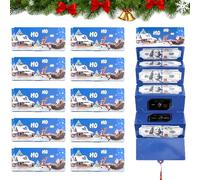 Christmas Cash Gift Envelopes - 6/10 Slots Surprise Money Holder for DIY Holiday Gifts, Creative Present for Mom, Dad, Kids, Teens, Women & Men (10PCS-C)