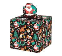 Christmas Cash Pull Money Box With Pull Card, Festive Money Holder With 50 Bags, Unique Holiday Decoration For Kids And Adults, Perfect For Giving And Surprising With Cash